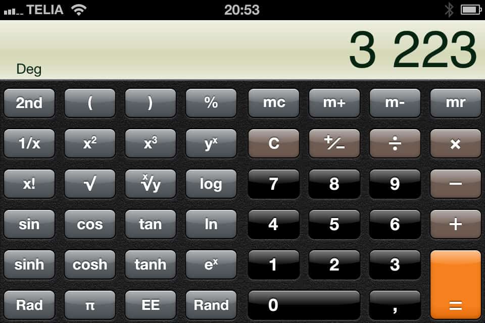 Dagens iOS-tips #13 - Kalkylator på steroider