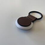 Nomad Leather Keychain loop airtags