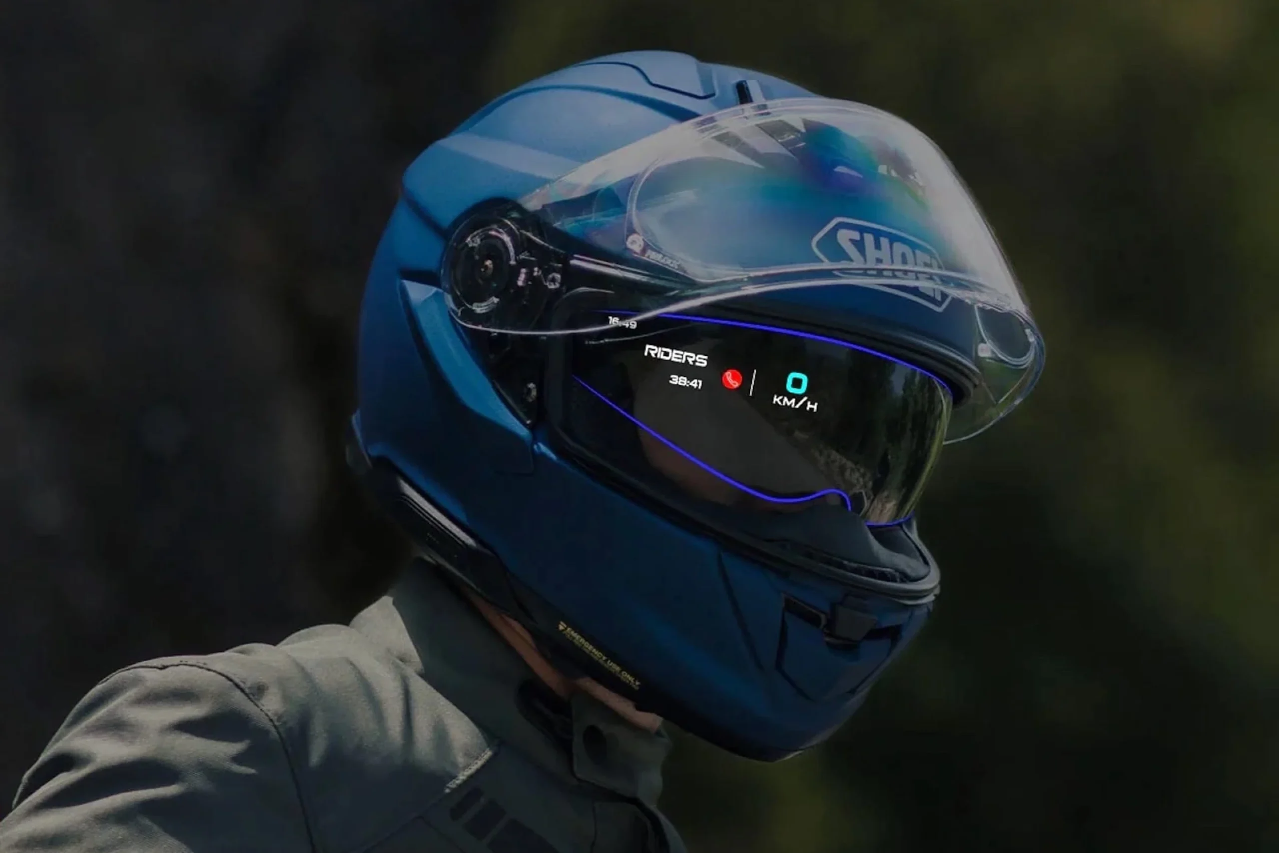 Shoei lanserar motorcykelhjälm med inbyggd AR