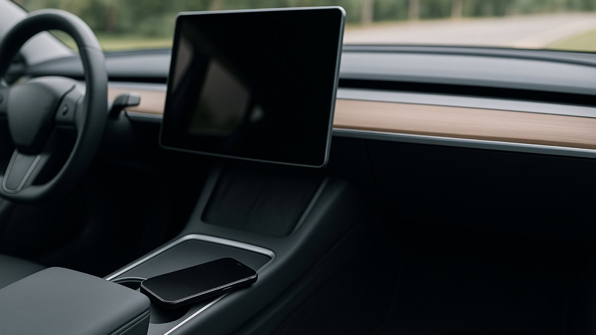 Tesla fixar äntligen problemet med kvarglömda mobiler i bilen