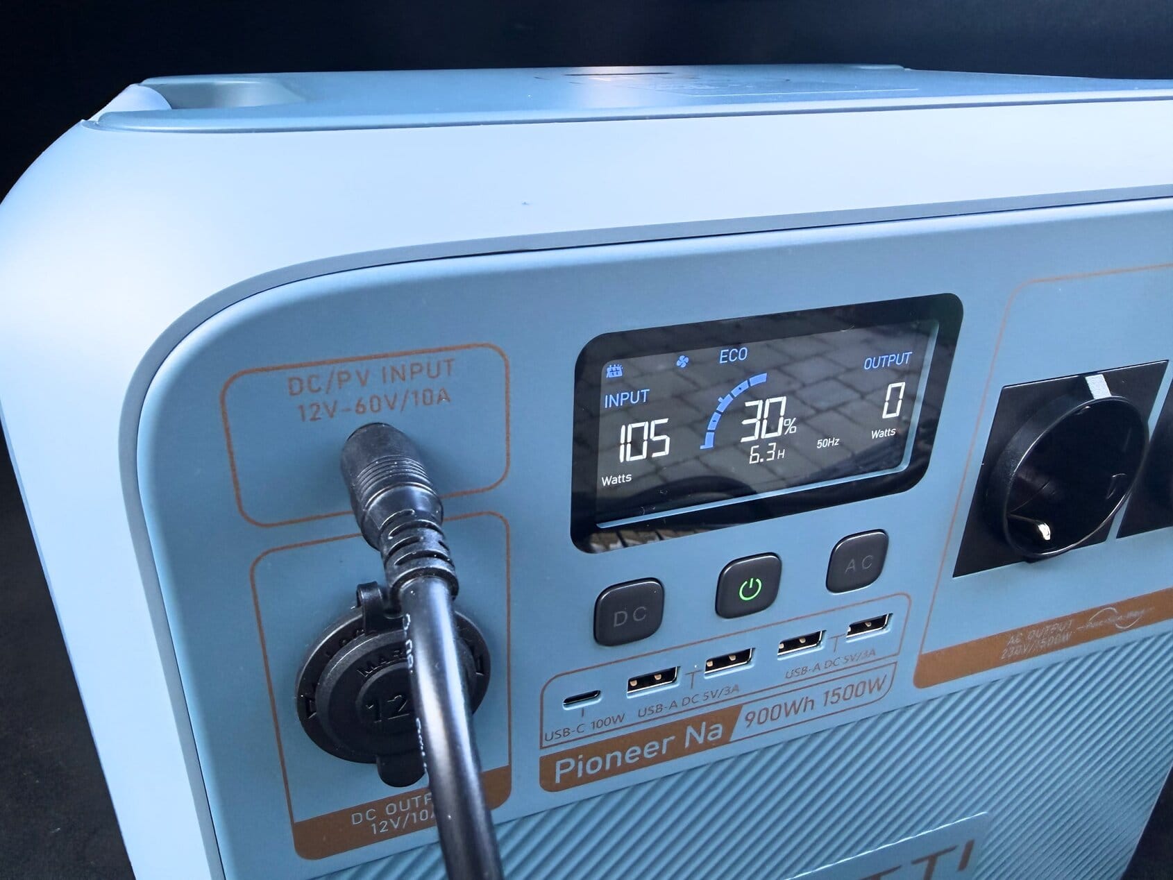 Bluetti Pioneer NA-ingång
