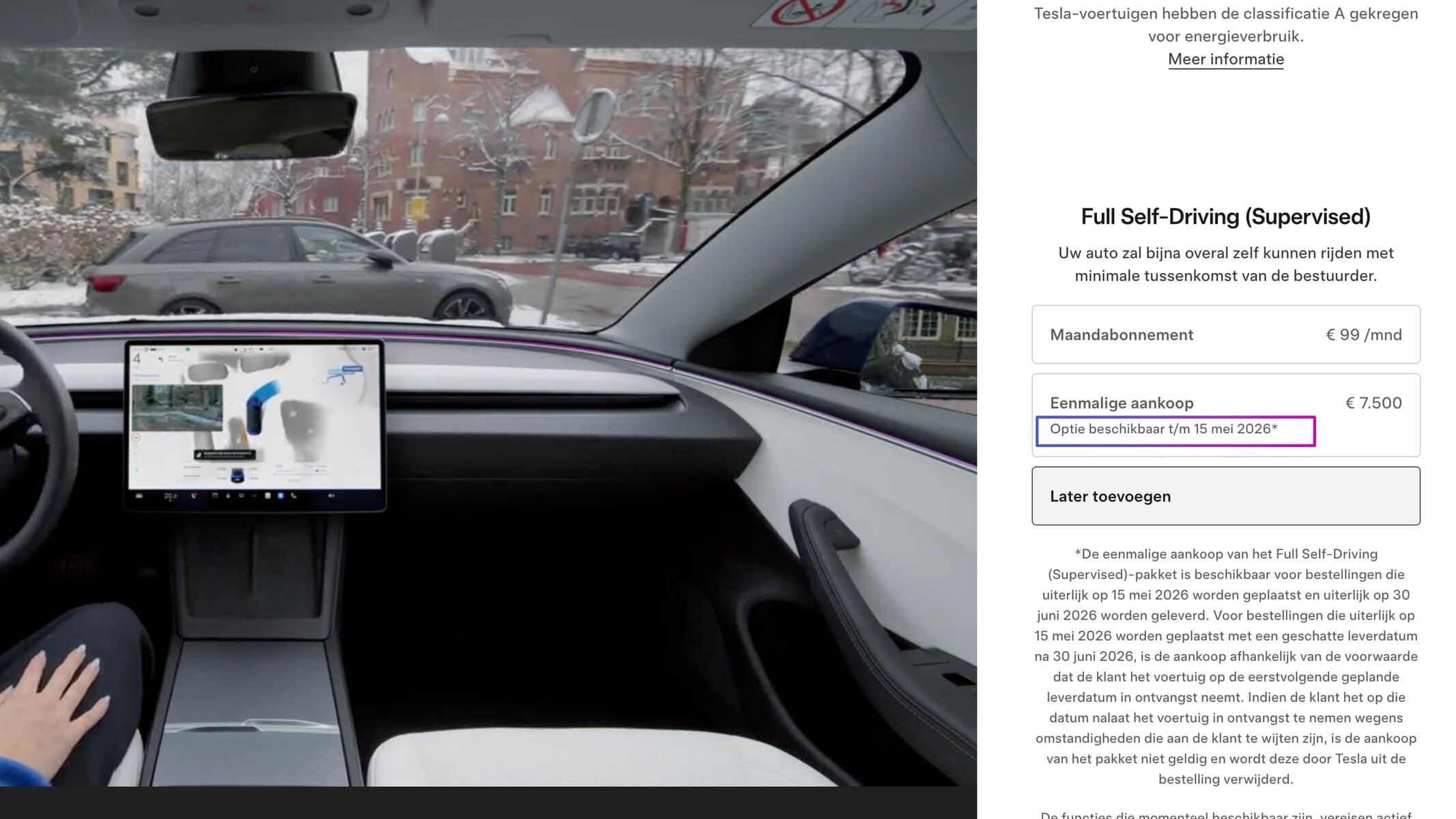 Tesla FSD Nederländerna